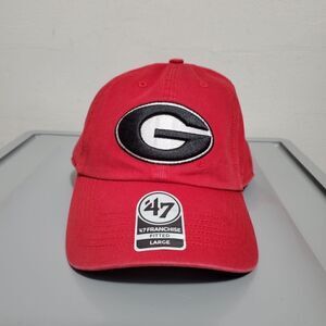 GEORGIA BULLDOGS FLEX STRETCH 1-FIT LOW-PROFILE HAT CAP W/ G LOGO (ADULT LARGE)